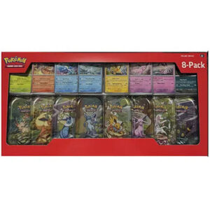 15831790911832-d3eb4b67ac51eab9ae5d2f041e185ca7988a950d.jpg Pokemon Prismatic Evolutions Costco 8-Pack Mini Tin Box