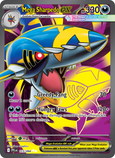 Mega Sharpedo ex Ultra Rare (113/94) Phantasmal Flames