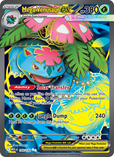 Mega Venusaur ex Ultra Rare (155/132) Mega Evolution
