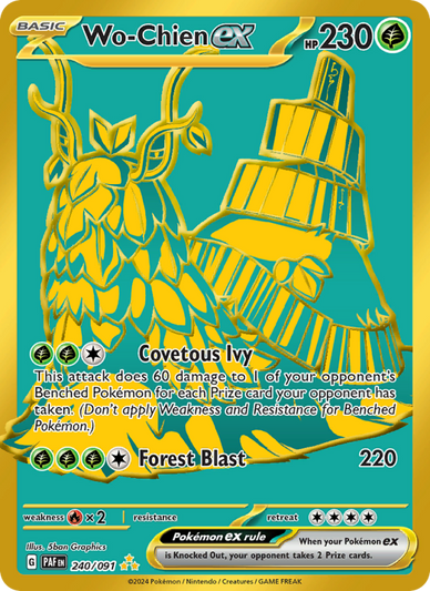 Wo-Chien ex Hyper rare (240/91) Paldean Fates