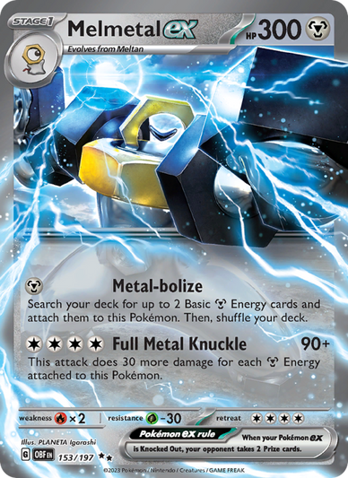 Melmetal ex Double rare (153/197) Obsidian Flames