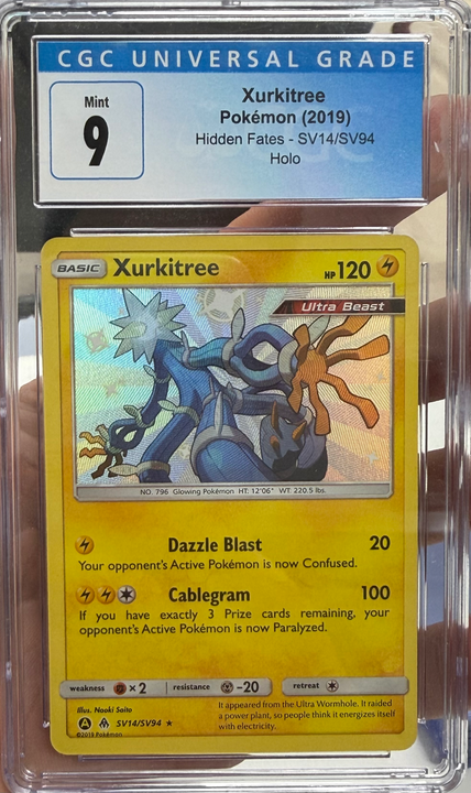 Xurkitree Rare Shiny (SV14) CGC 9