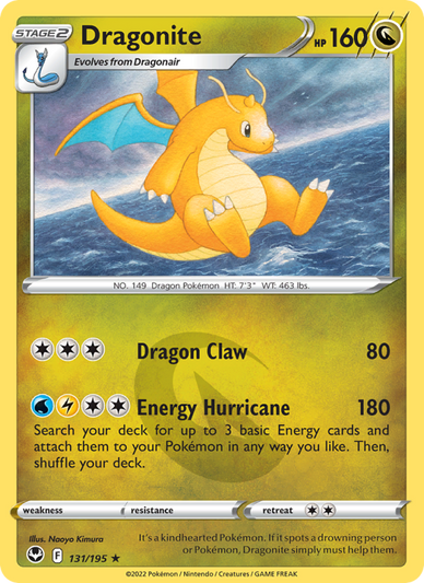 Dragonite Holo Rare (131/195) Silver Tempest