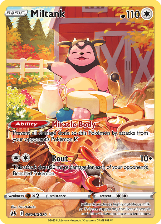 Miltank Trainer Gallery Rare Holo (GG24/GG70) Crown Zenith Galarian Gallery