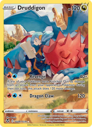 Druddigon Holo Rare (TG09/195) Silver Tempest