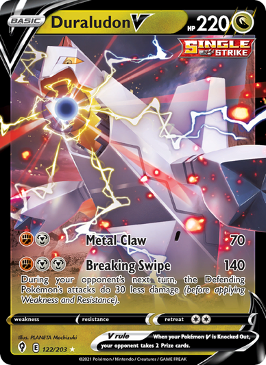 Duraludon V Holo Rare V (122/203) swsh7