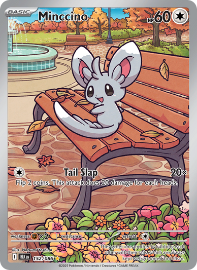 Minccino Illustration rare (152/86) Black Bolt