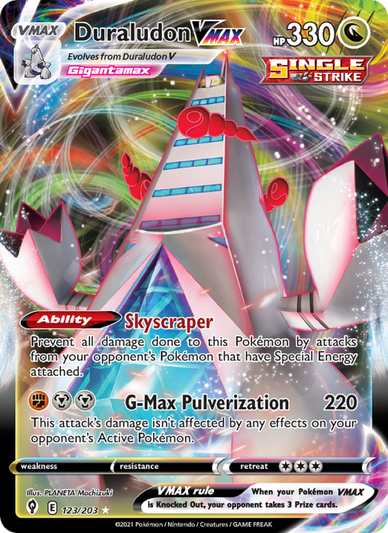 Duraludon VMAX Holo Rare VMAX (123/203) swsh7