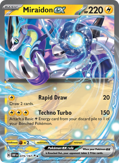 Miraidon ex Double rare (079/197) Obsidian Flames