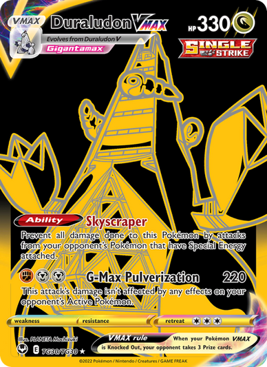 Duraludon VMAX Secret Rare (TG30/195) Silver Tempest