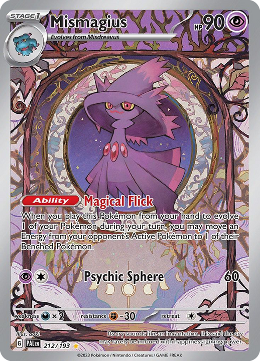 Mismagius Illustration rare (212/193) Paldea Evolved