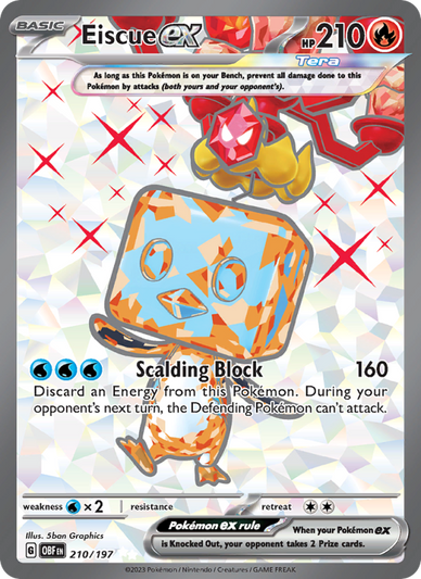 Eiscue ex Ultra Rare (210/197) Obsidian Flames