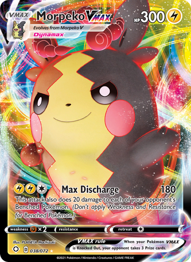 Morpeko VMAX Holo Rare VMAX (38/72) Shining Fates