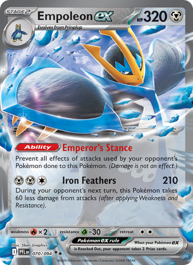 Empoleon ex Double rare (070/94) Phantasmal Flames