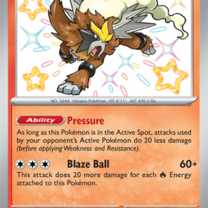 Entei Shiny rare (112/91) Paldean Fates
