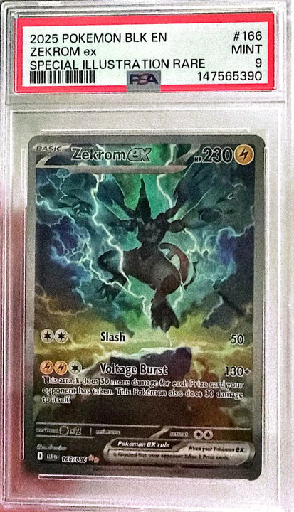 Zekrom ex Special Illustration Rare (166/086) Black Bolt PSA 9
