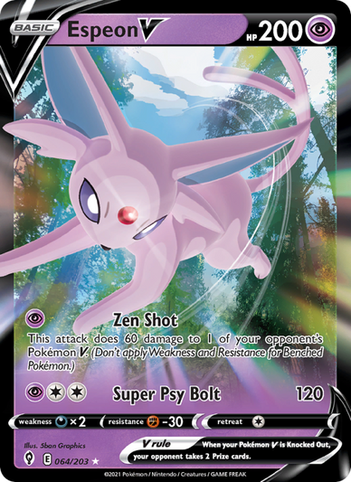 Espeon V Holo Rare V (64/203) swsh7