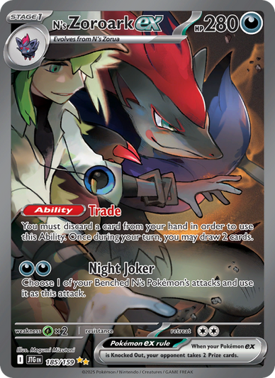 N's Zoroark ex Special illustration rare (185/159) Journey Together
