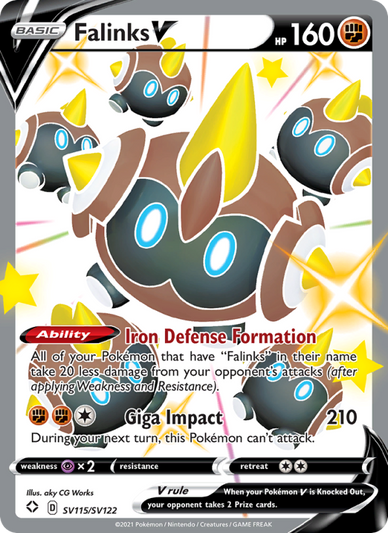 Falinks V Shiny rare V (SV115/72) Shining Fates