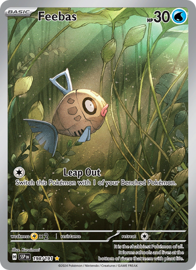 Feebas Illustration rare (198/191) Surging Sparks