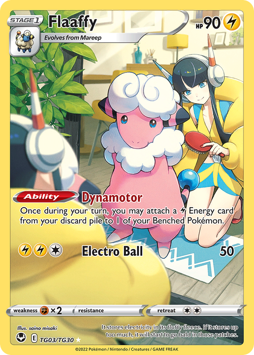 Flaaffy Trainer Gallery Rare Holo (TG03/TG30) Silver Tempest Trainer Gallery