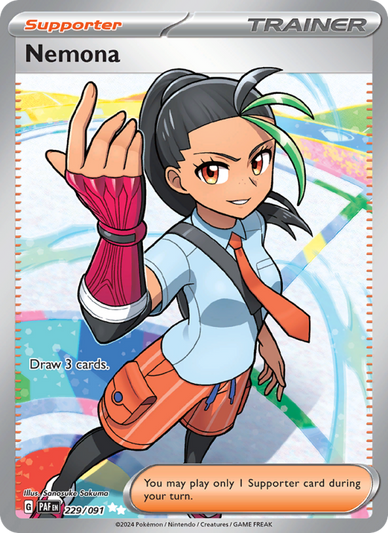 Nemona Ultra Rare (229/91) Paldean Fates