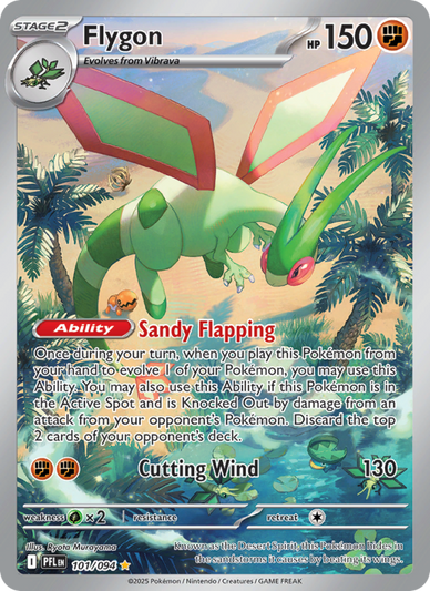 Flygon Illustration rare (101/94) Phantasmal Flames