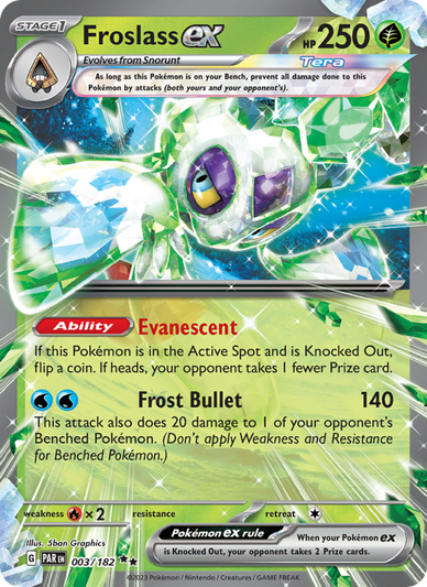 Froslass ex Double rare (003/182) Paradox Rift