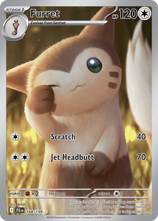 Furret Illustration rare (168/159) Journey Together