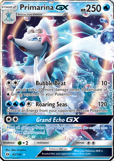 Primarina GX Ultra Rare (42/149) Sun & Moon