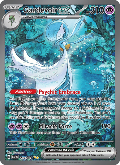 Gardevoir ex Special illustration rare (233/91) Paldean Fates