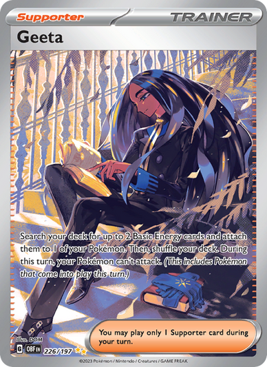 Geeta Special illustration rare (226/197) Obsidian Flames