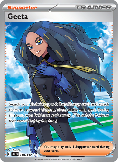 Geeta Ultra Rare (218/197) Obsidian Flames