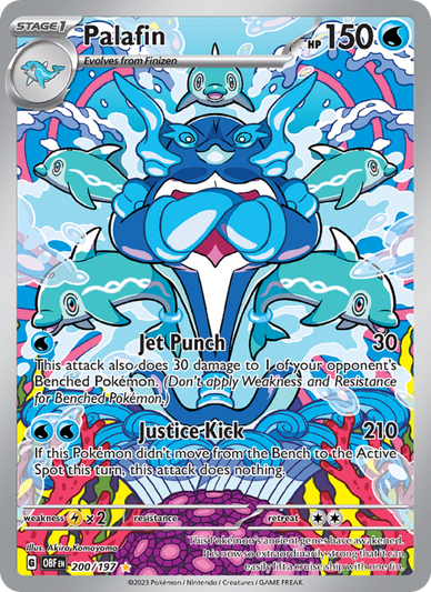 Palafin Illustration rare (200/197) Obsidian Flames
