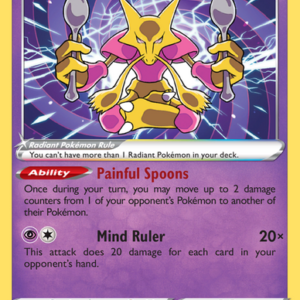 Radiant Alakazam Radiant Rare (059/195) Silver Tempest
