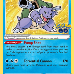 Radiant Blastoise Radiant Rare (018/78) Pokémon GO