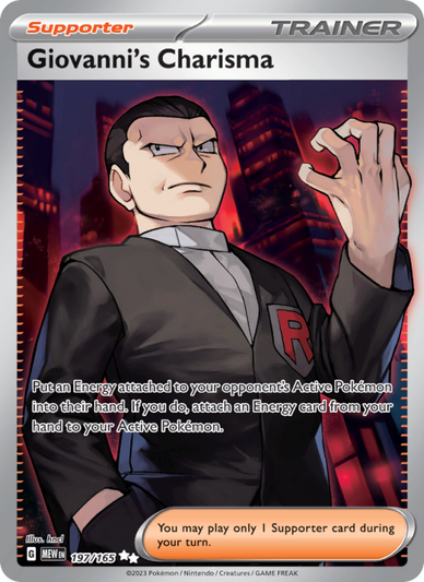 Giovanni's Charisma Ultra Rare (197/165) sv03.5