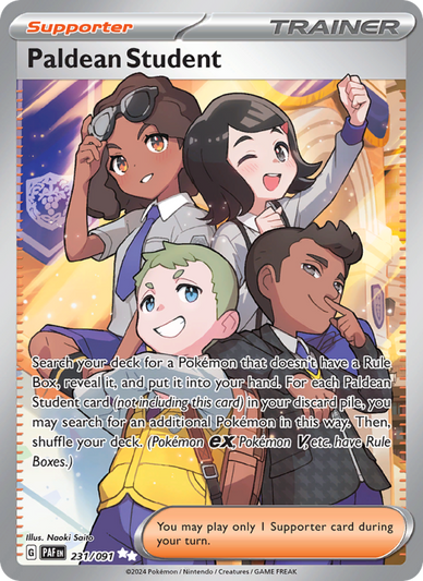 Paldean Student Ultra Rare (231/91) Paldean Fates
