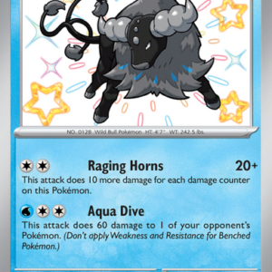 Paldean Tauros Shiny rare (120/91) Paldean Fates