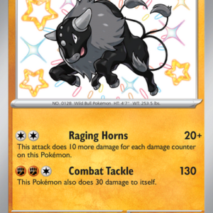 Paldean Tauros Shiny rare (172/91) Paldean Fates