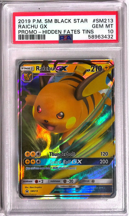Raichu GX Promo (SM213/236) smp - PSA 10