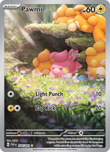 Pawmi Illustration rare (226/91) Paldean Fates
