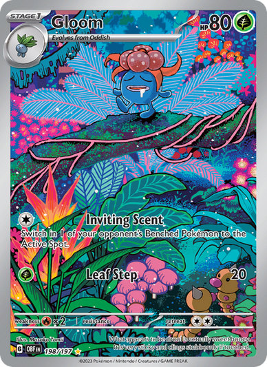 Gloom Illustration rare (198/197) Obsidian Flames