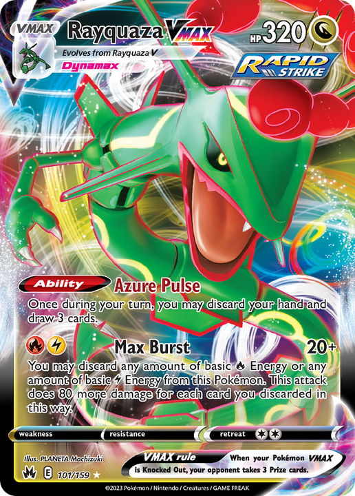 Rayquaza VMAX Holo Rare VMAX (101/159) Crown Zenith