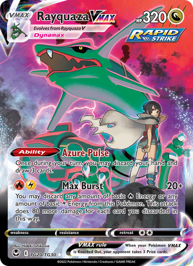 Rayquaza VMAX Holo Rare VMAX (TG20/195) Silver Tempest