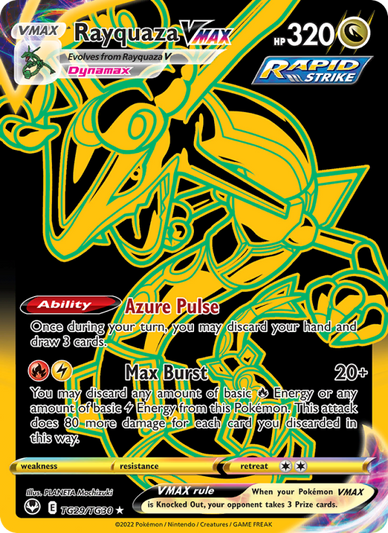 Rayquaza VMAX Secret Rare (TG29/195) Silver Tempest