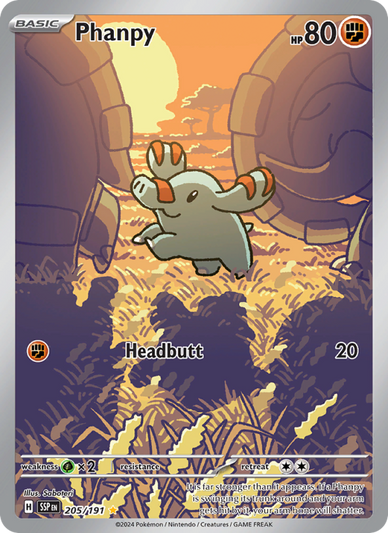 Phanpy Illustration rare (205/191) Surging Sparks