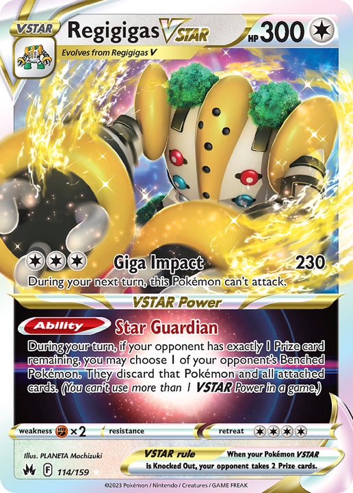 Regigigas VSTAR Holo Rare VSTAR (114/159) Crown Zenith