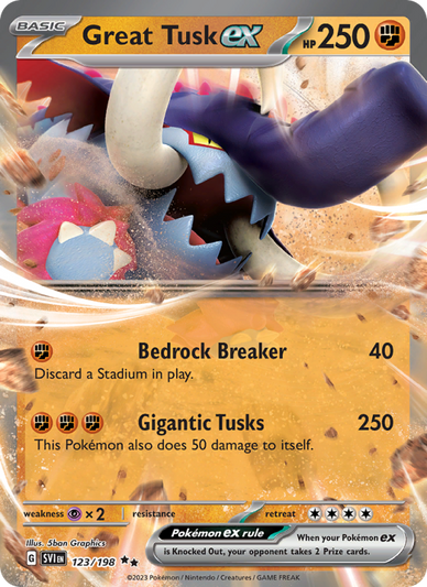 Great Tusk ex Double rare (123/198) sv01