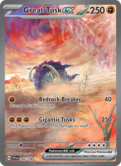 Great Tusk ex Special illustration rare (246/198) sv01